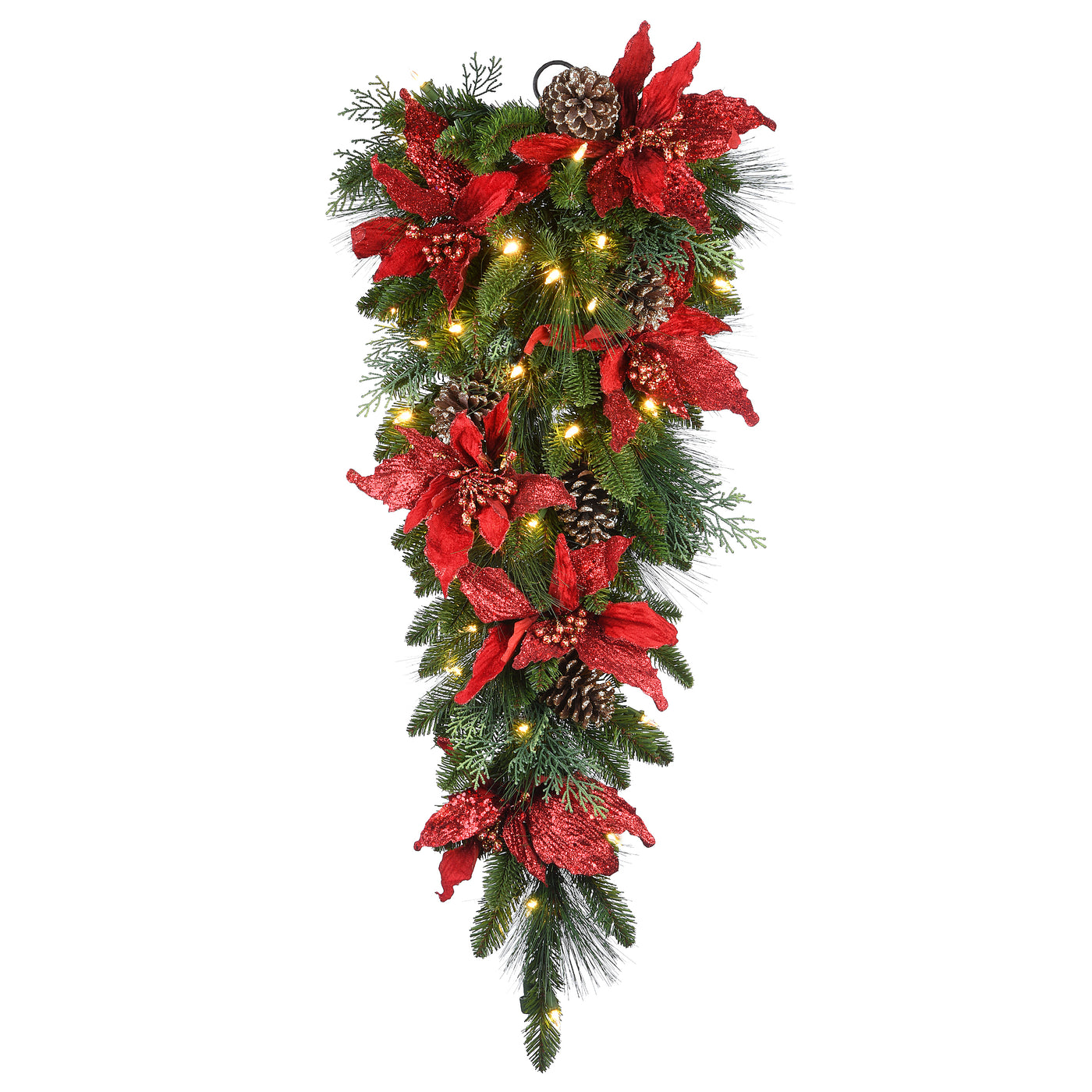 36 in. Pre-Lit Decorative Collection Teardrop with LED Lights