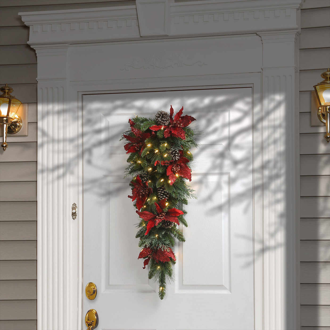 36 in. Pre-Lit Decorative Collection Teardrop with LED Lights