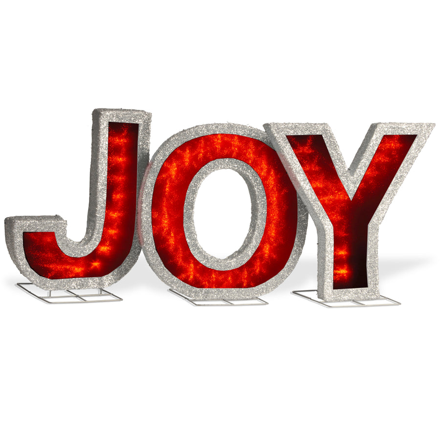 Pre-Lit LED JOY Decoration
