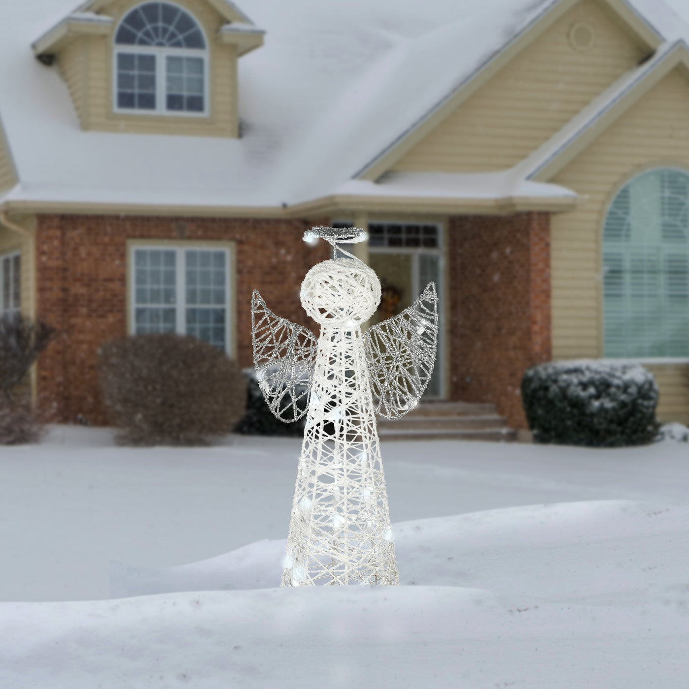 24 in. Angel Cone Tree with LED Lights