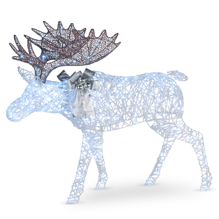 50 in. Pre-lit Moose Decoration