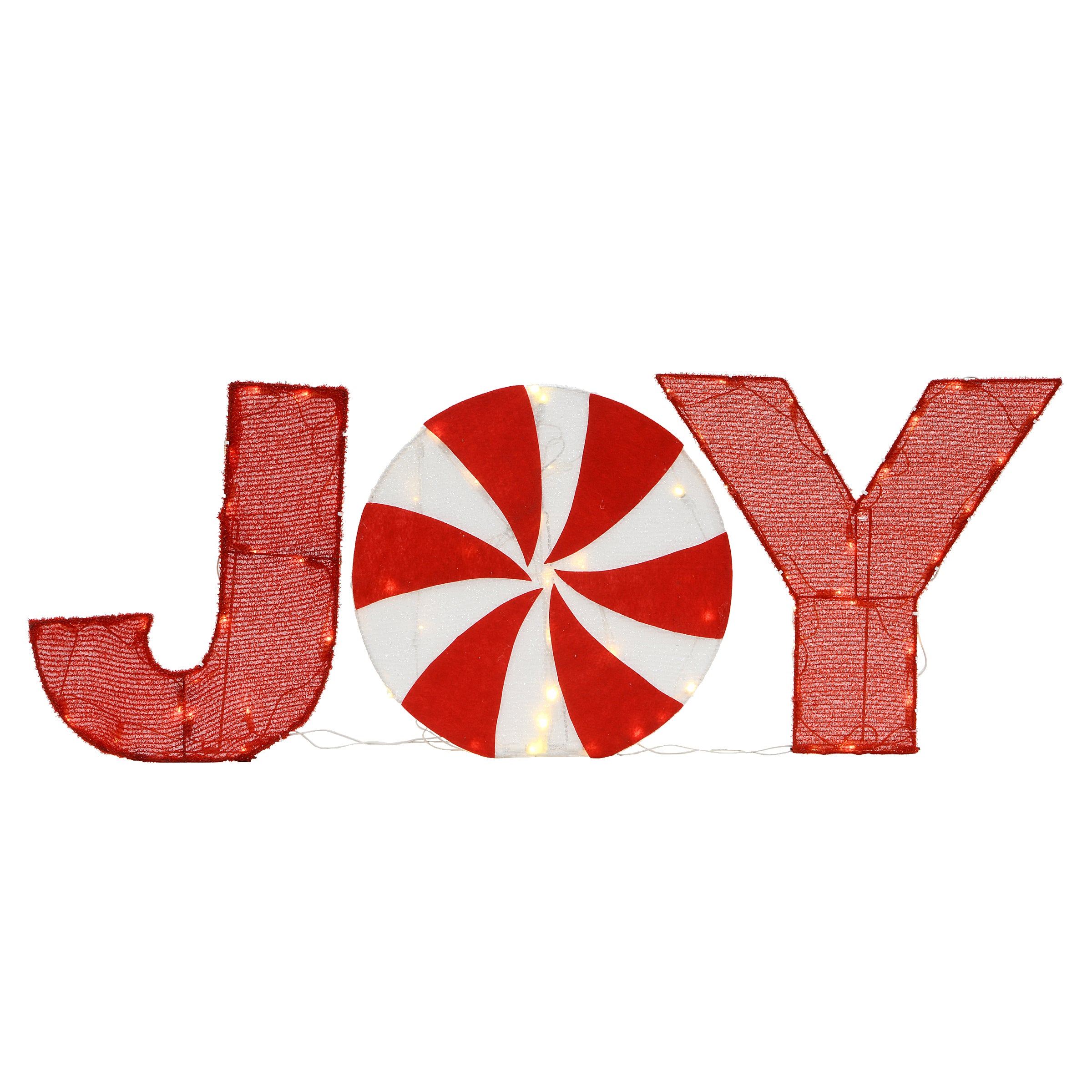 18" Pre-Lit JOY Decoration