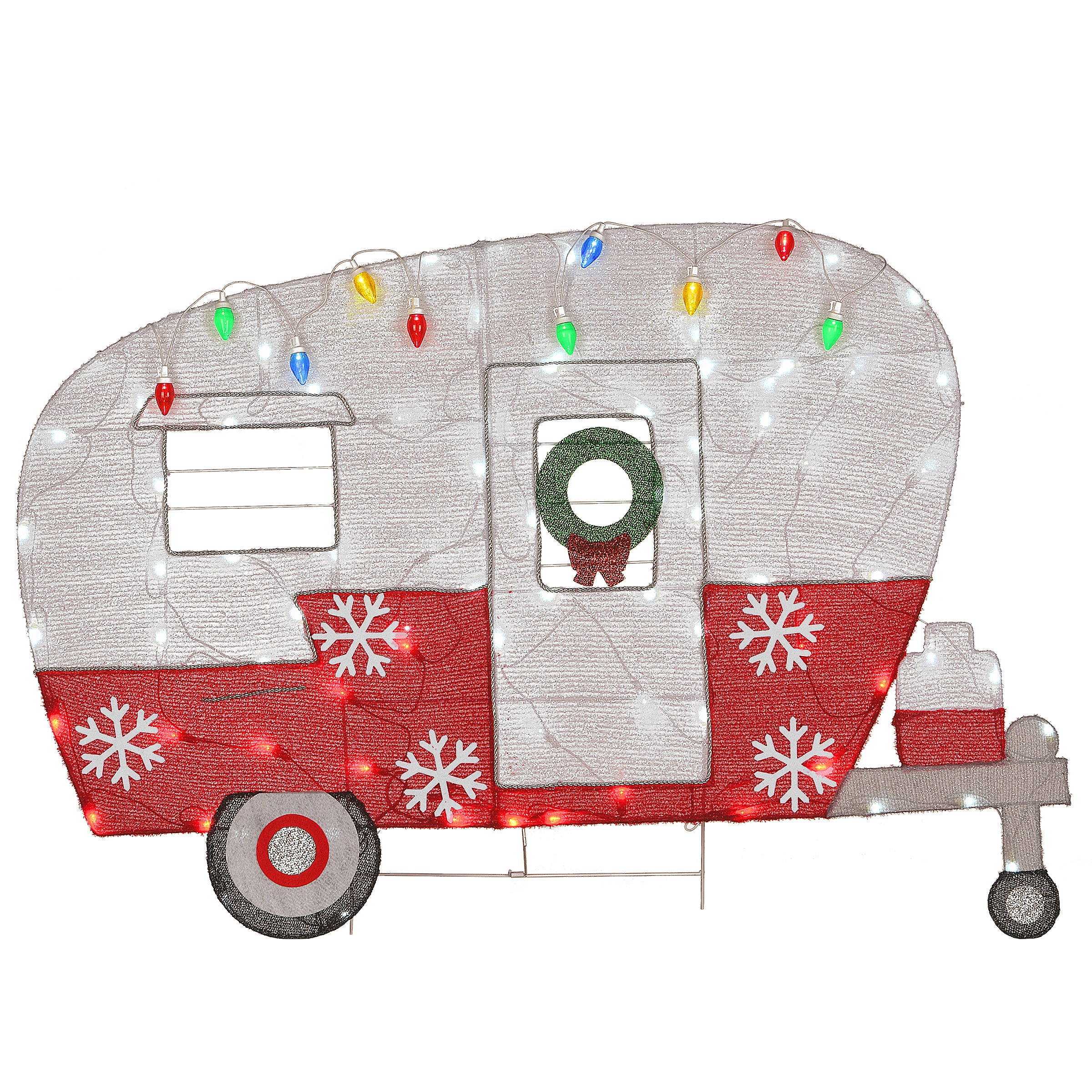 35 in. Pre-Lit Gingerbread Cookie Couple