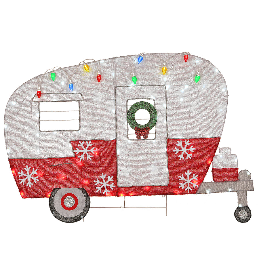 35 in. Pre-Lit Gingerbread Cookie Couple