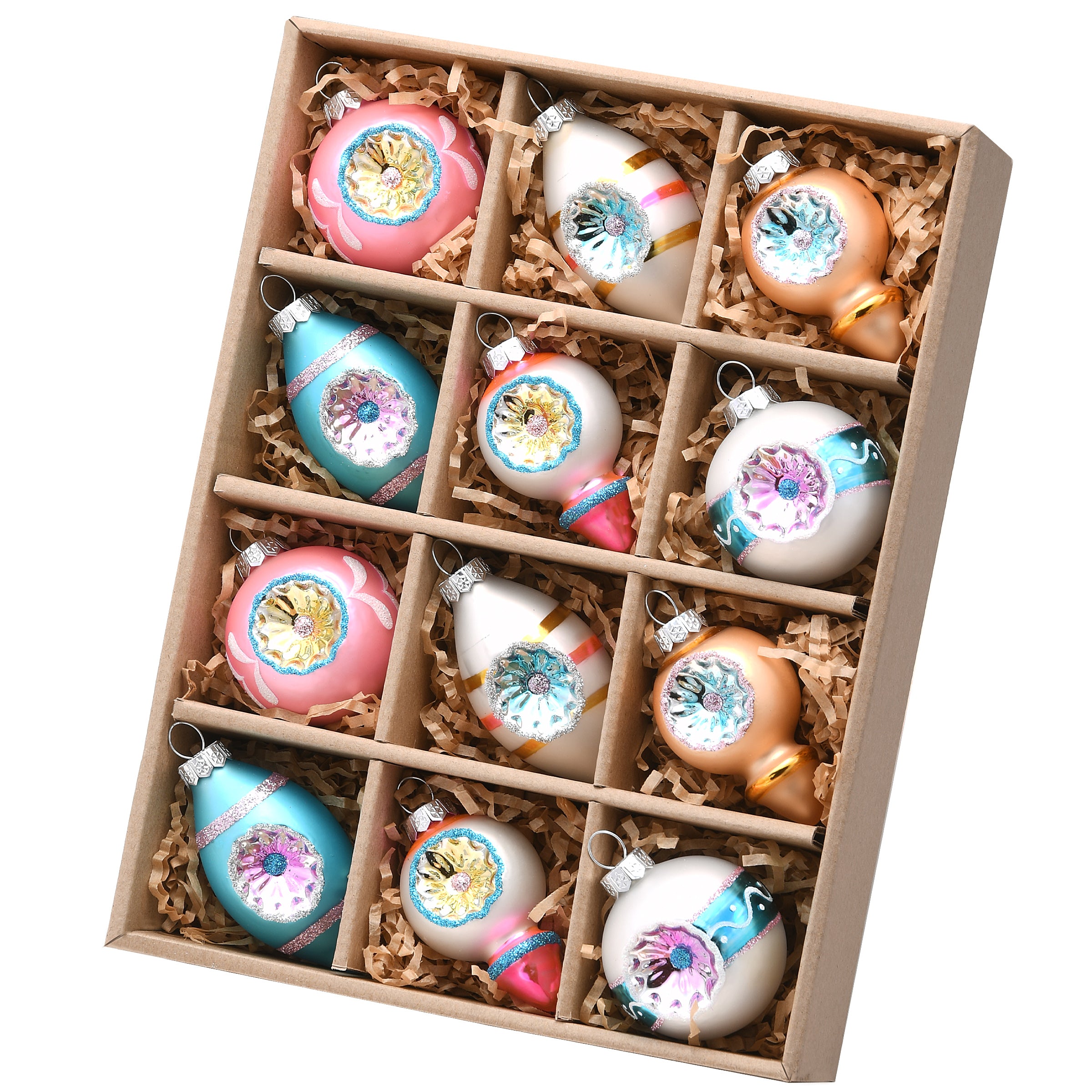 12-Piece Christmas Tree Mini Ornaments Set