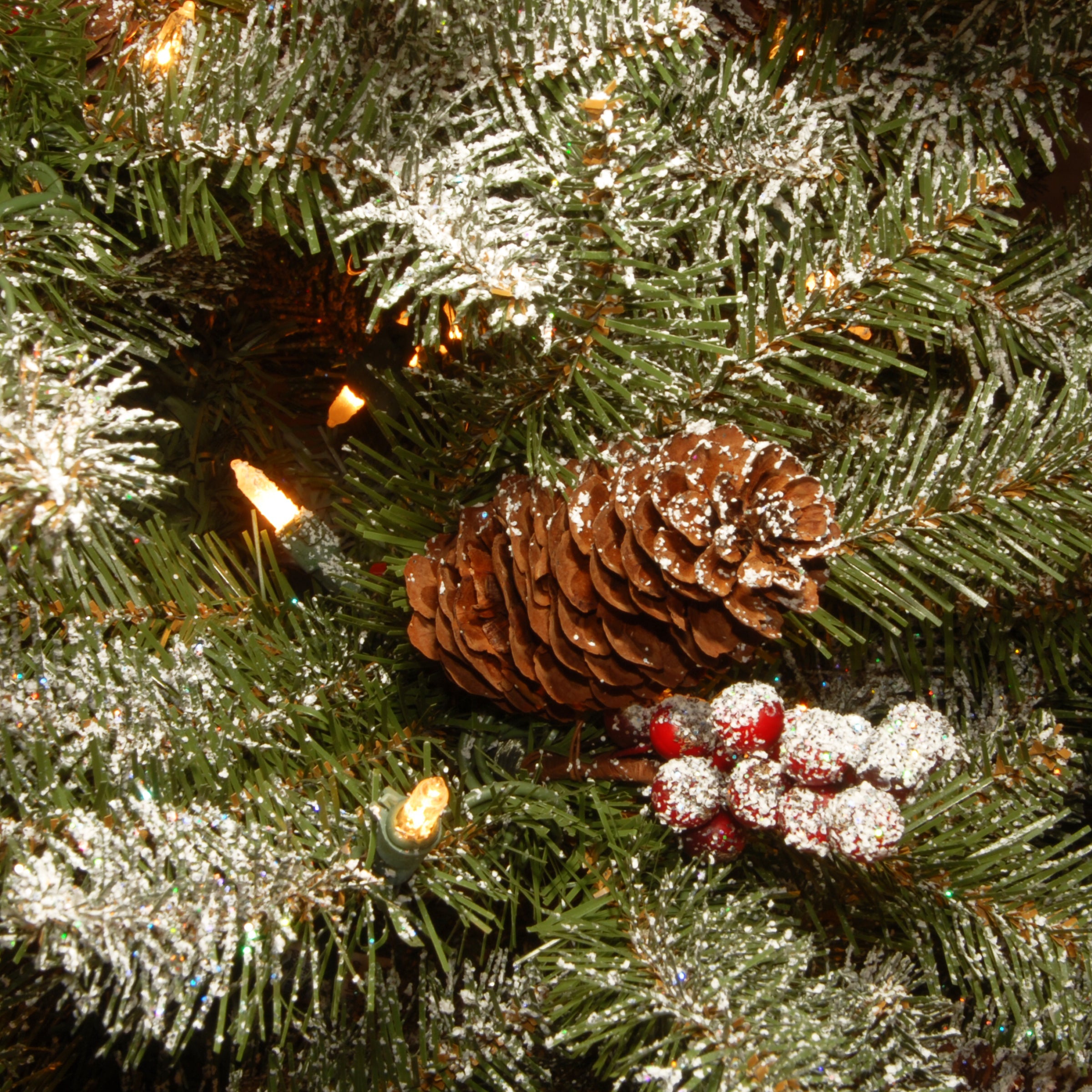 7.5 ft. Pre-Lit Dunhill Fir Slim Tree with Clear Lights