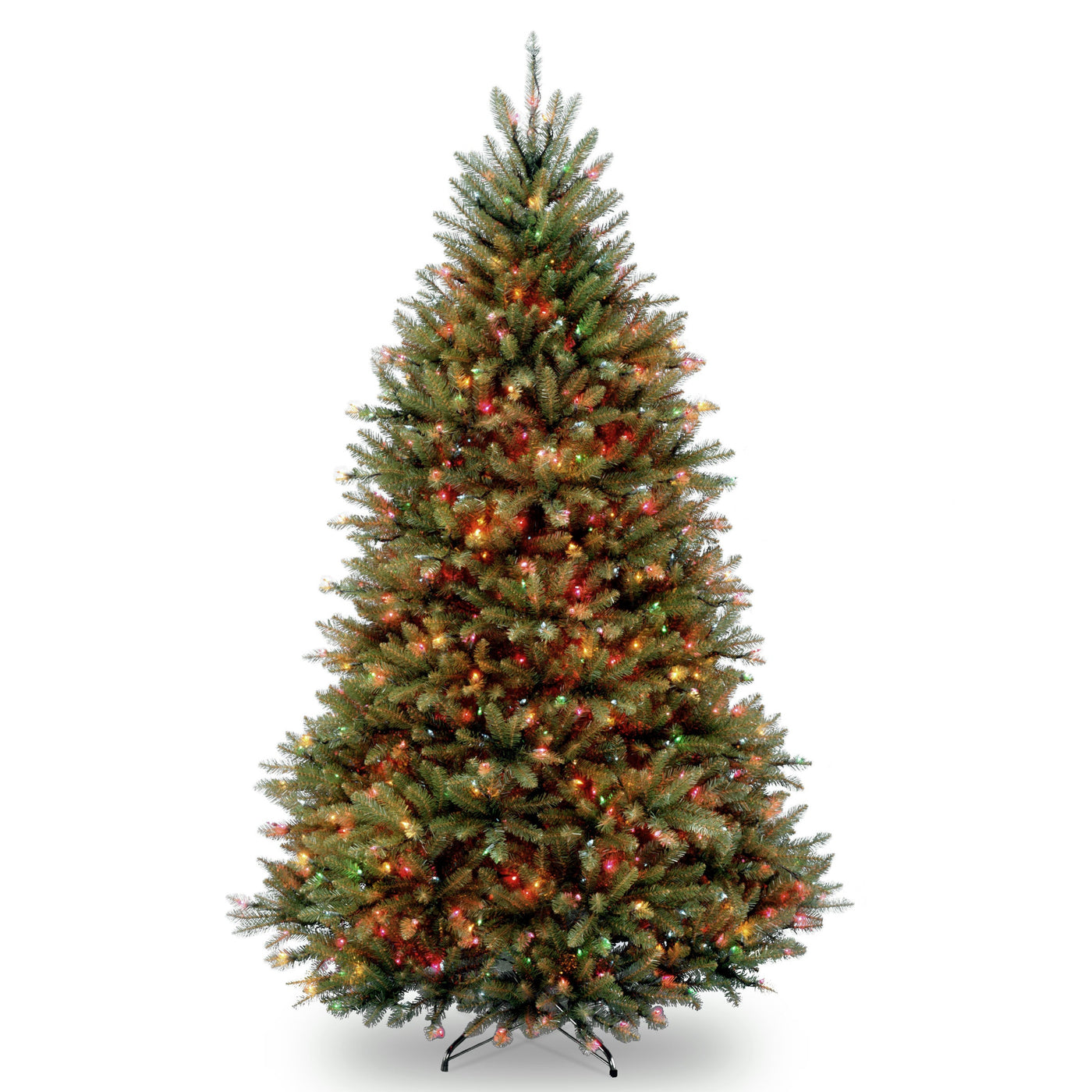 6.5 ft. Pre-Lit Dunhill Fir Tree with Multicolor Lights