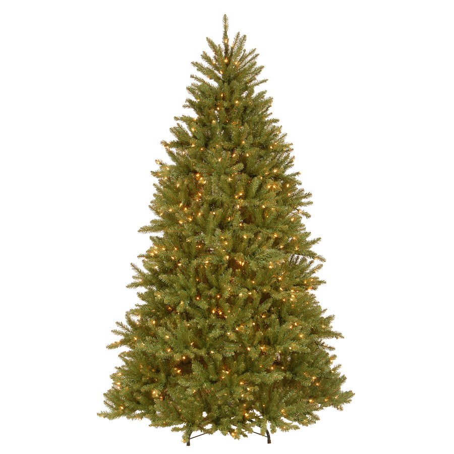 7.5 ft. Pre-Lit Dunhill Fir Hinged Tree with Clear Lights