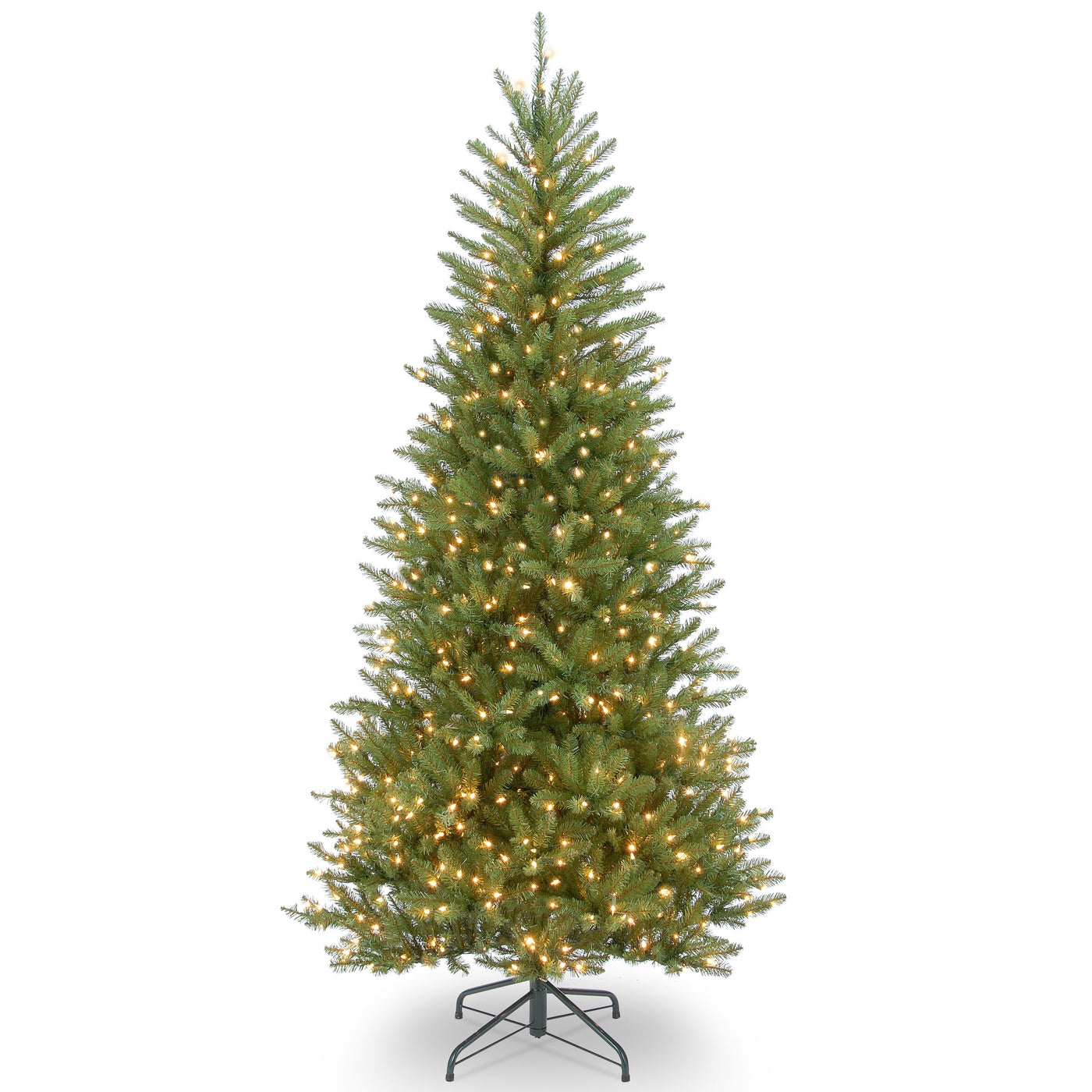 6.5 ft. Pre-Lit Dunhill Fir Slim Tree with Clear Lights