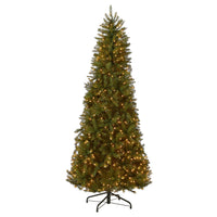 7.5 ft. Pre-Lit Dunhill Fir Slim Tree with Clear Lights