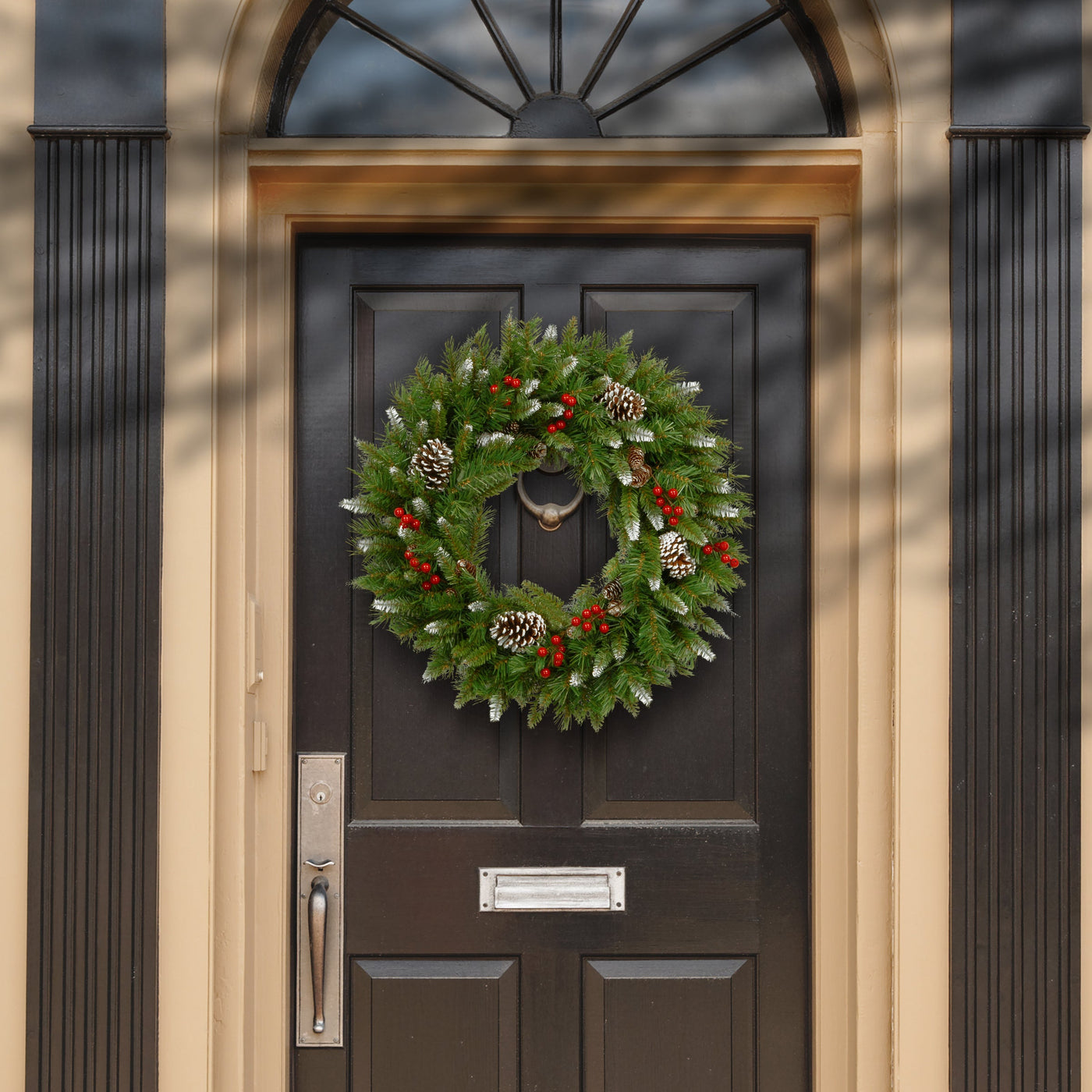 24 in. Frosted Berry Wreath
