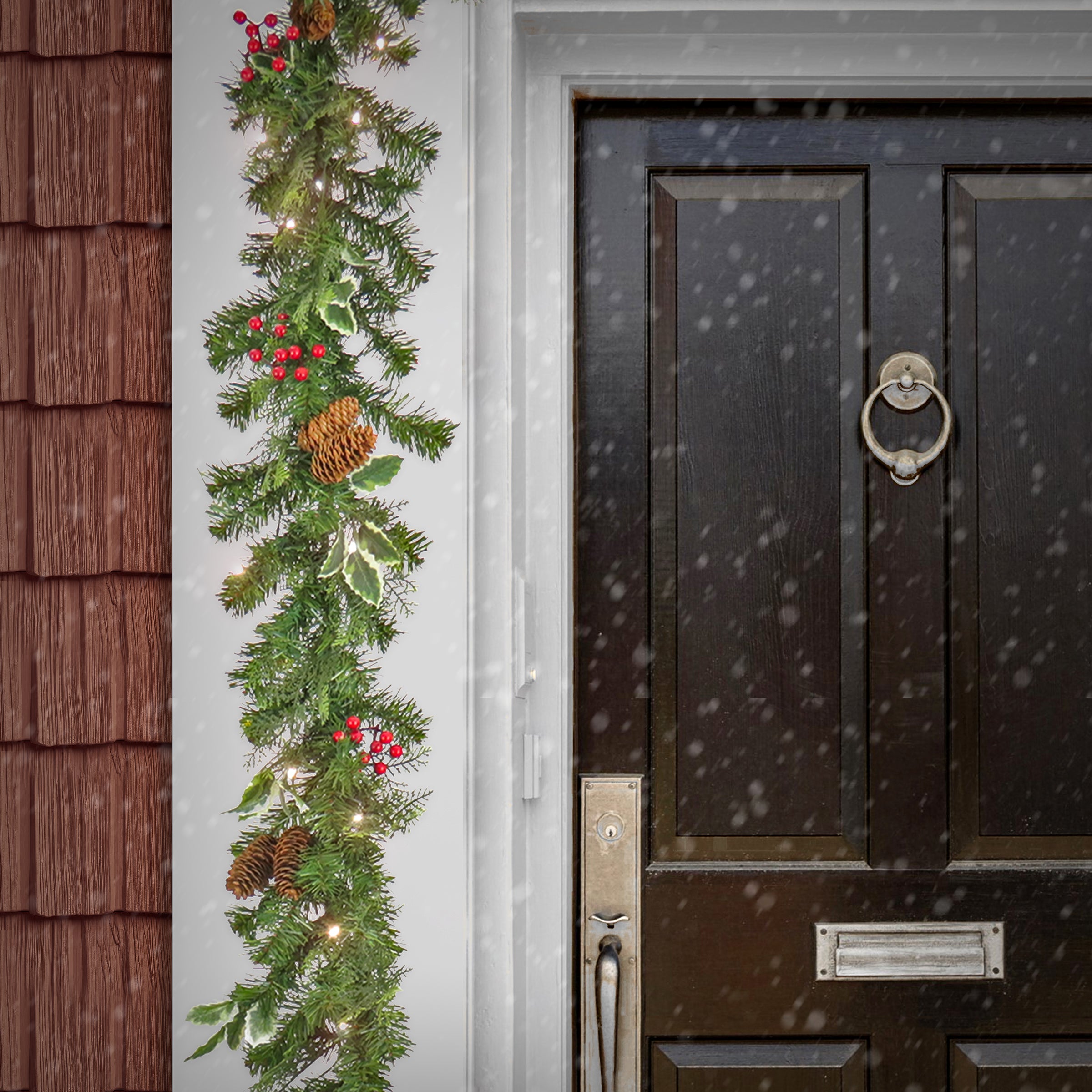 6 ft. Pre-Lit First Traditions Christmas Joy Garland