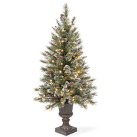 4 ft. Pre-Lit Aberdeen Blue Spruce Tree with Twinkly LED Lights