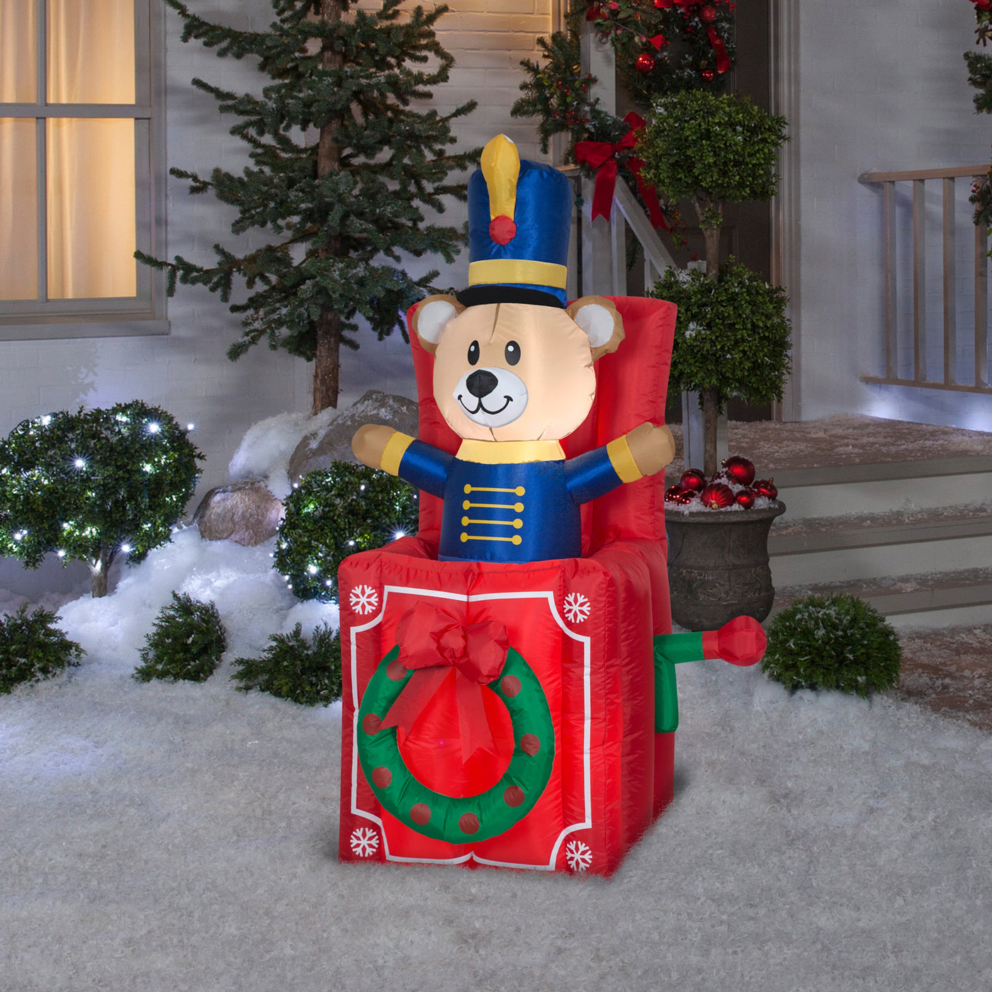 5 ft. Inflatable Jack-In-The-Box with LED Lights