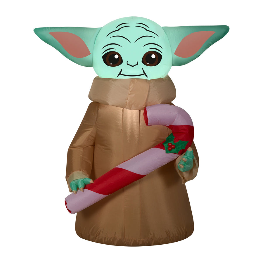 3.5 ft. Inflatable Baby Yoda with LED Lights