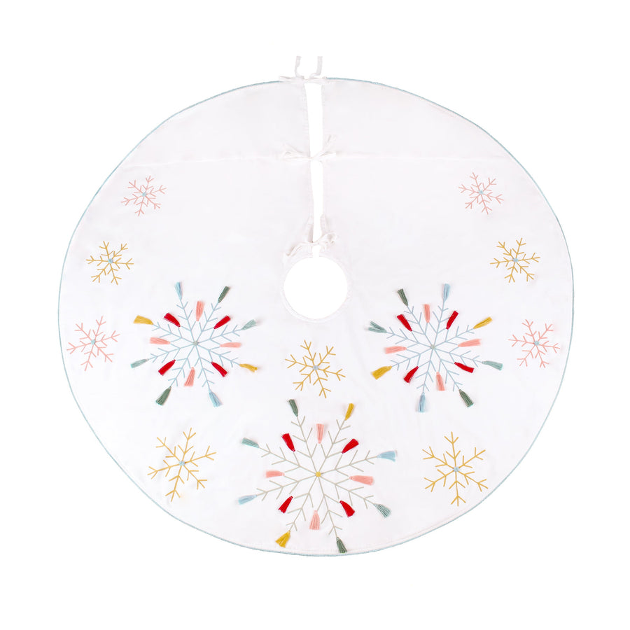 54 in. HGTV Home Collection Embroidered Boho Tree Skirt