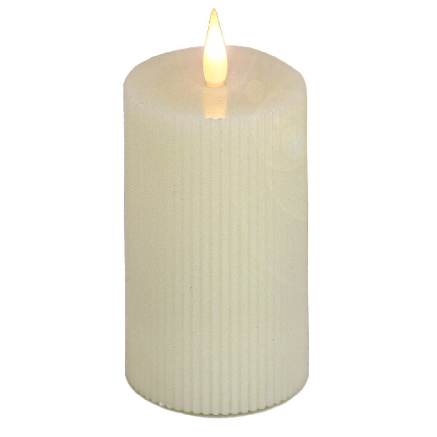 5 in. by 11 in. HGTV Home Collection Flameless Georgetown Pillar Candle, Ivory