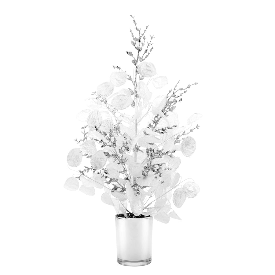 26in. White Frost White Tabletop Tree