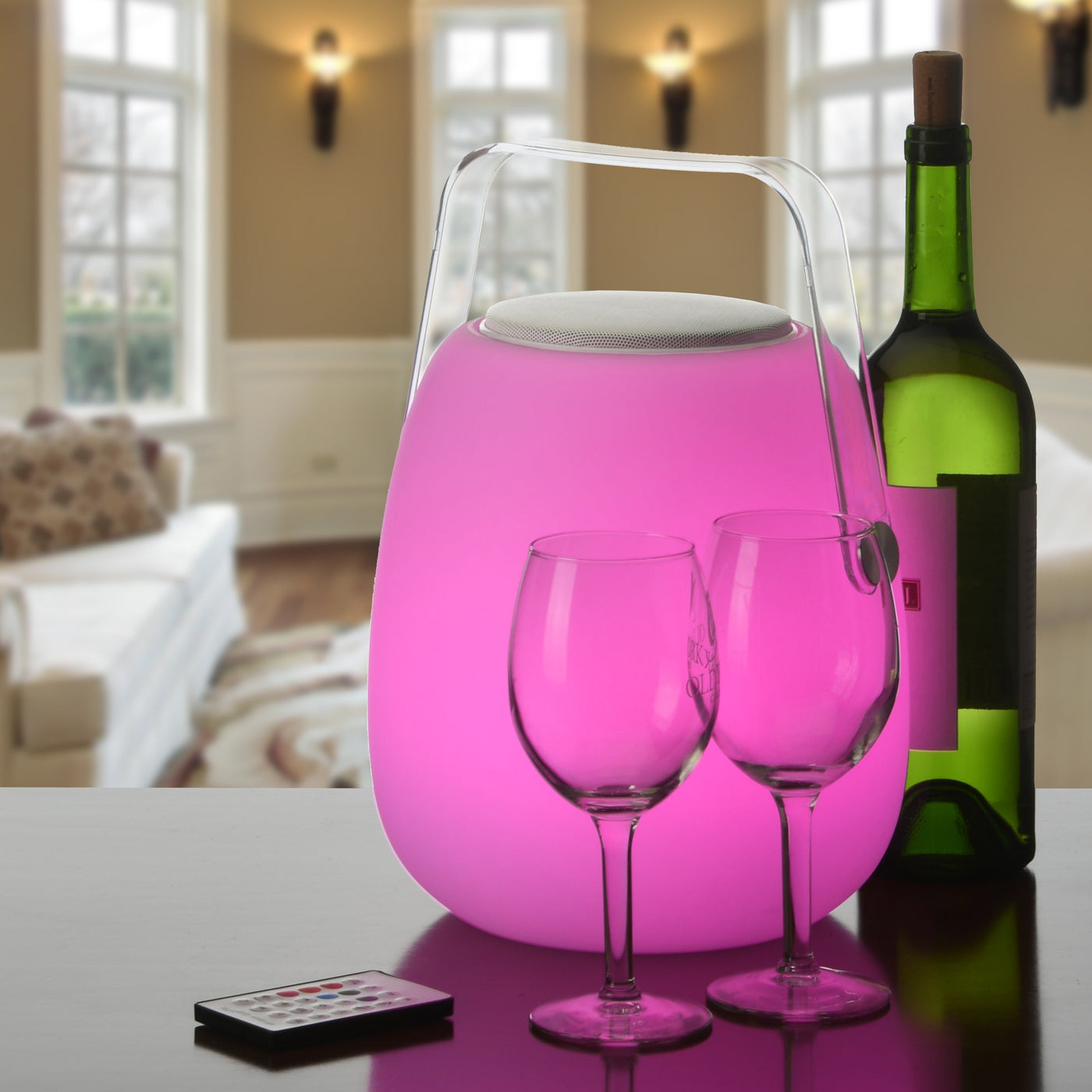 12 in. Big Belly Speaker with Color Changing LED Lights