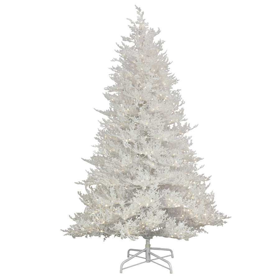 9 ft. Pre-Lit Christmas by the Sea Coral Tree with Warm White LED Lights