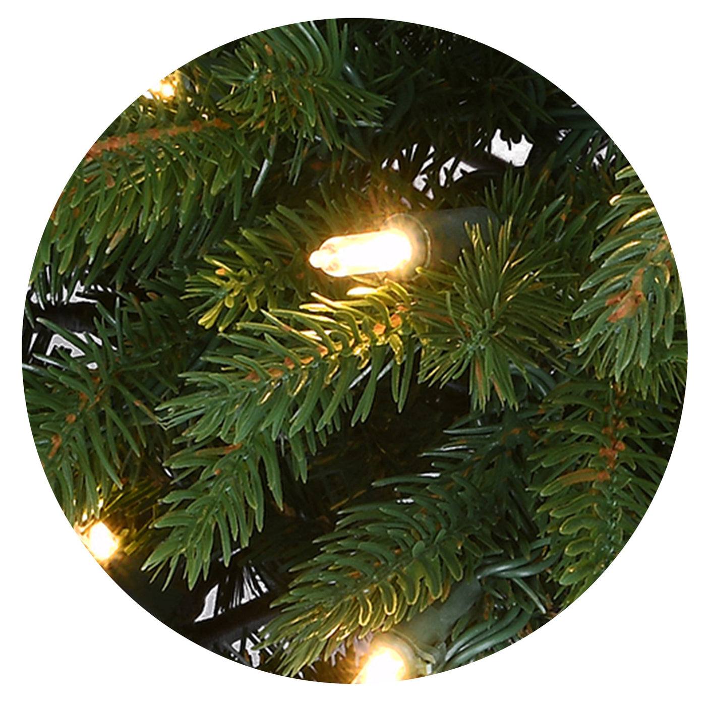 7.5 ft. Pre-Lit Huron Spruce Tree with Dual Color LED Lights
