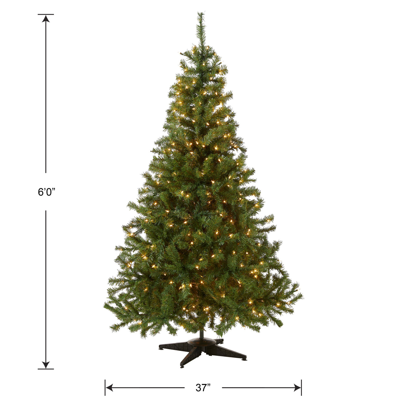 6 ft. Pre-Lit Kincaid Spruce Tree with Clear Lights