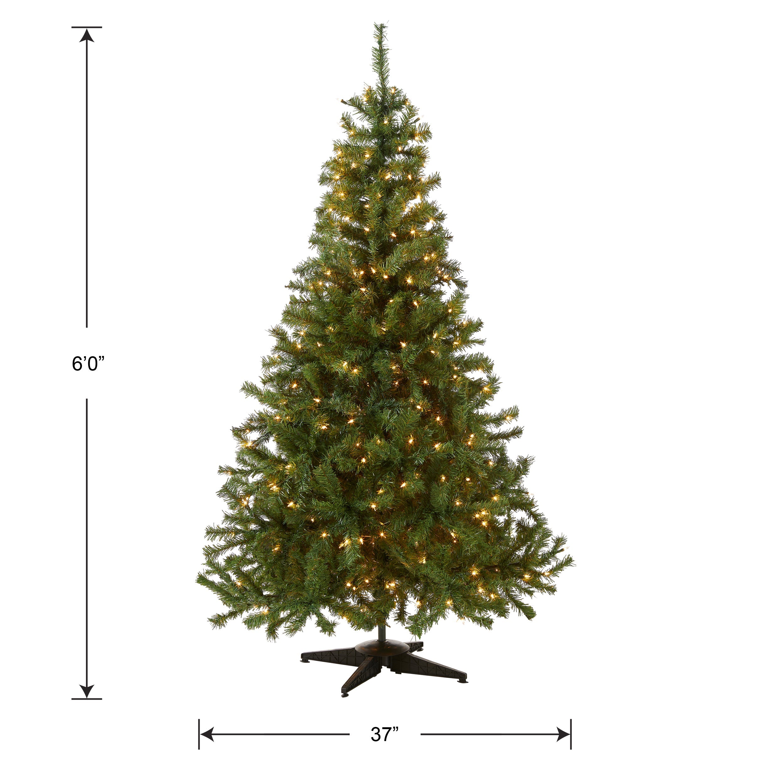 6 ft. Pre-Lit Kincaid Spruce Tree with Clear Lights