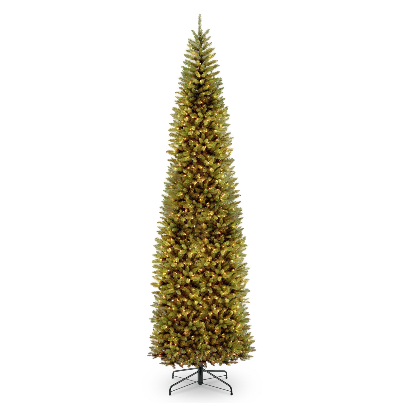 10 ft.Pre-Lit Kingswood Fir Pencil Slim Tree with Clear Lights