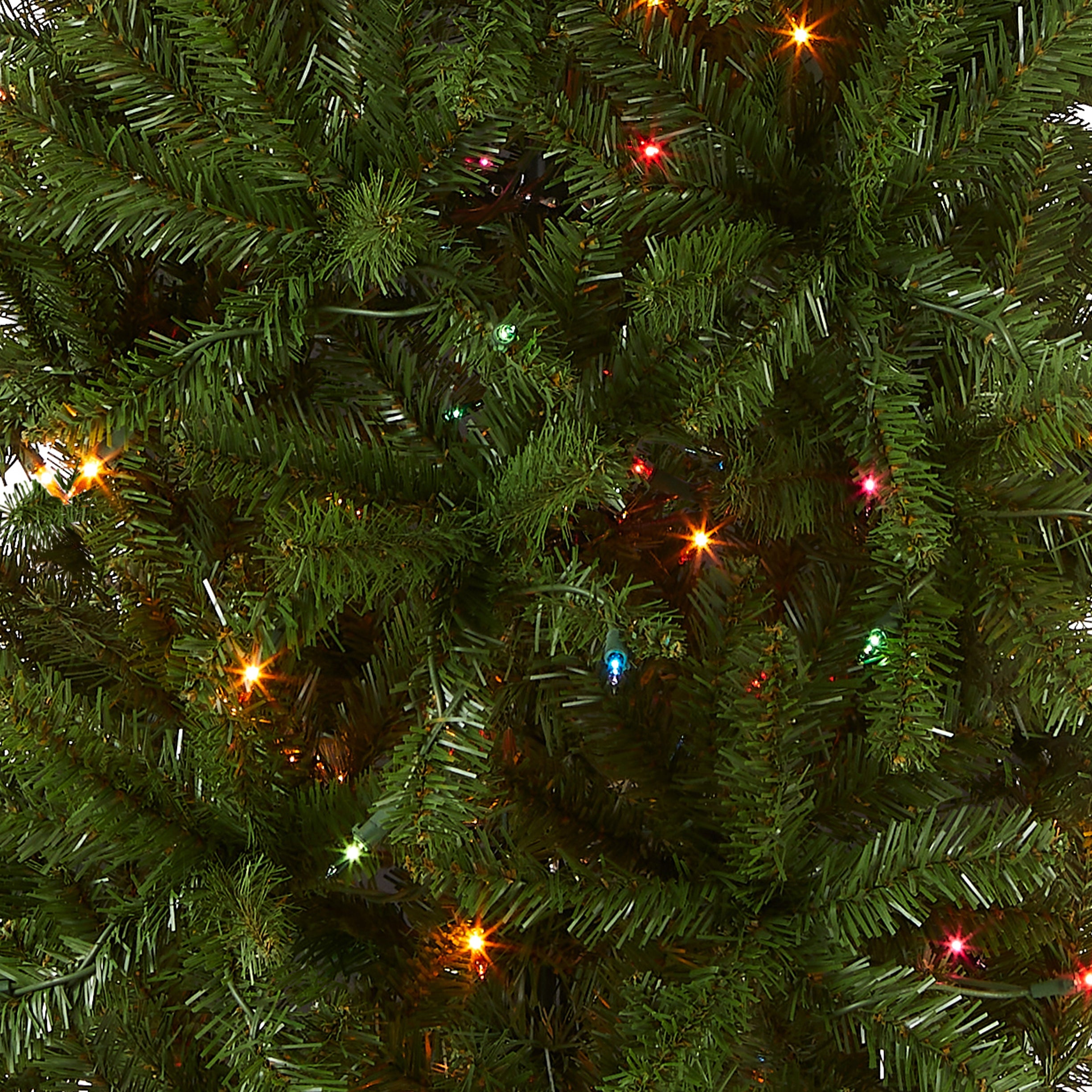 6.5 ft. Pre-Lit Kingswood Fir Pencil Tree with Multicolor Lights