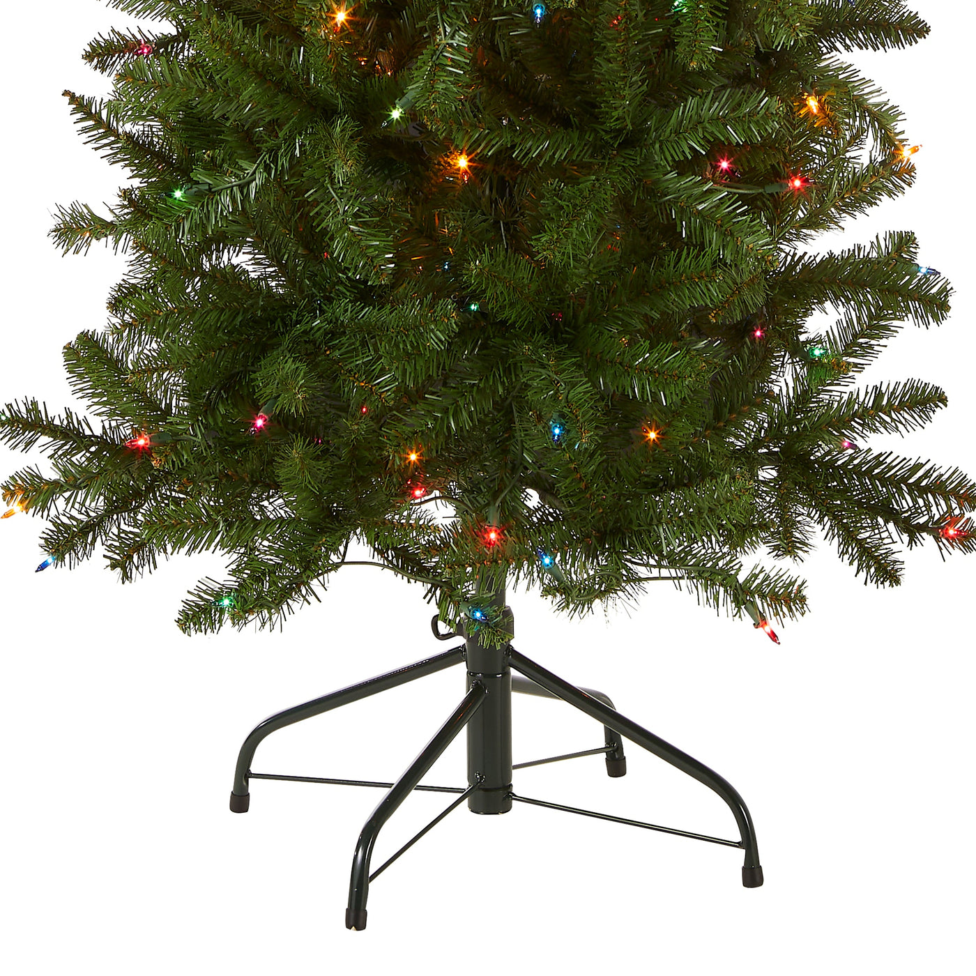 6.5 ft. Pre-Lit Kingswood Fir Pencil Tree with Multicolor Lights