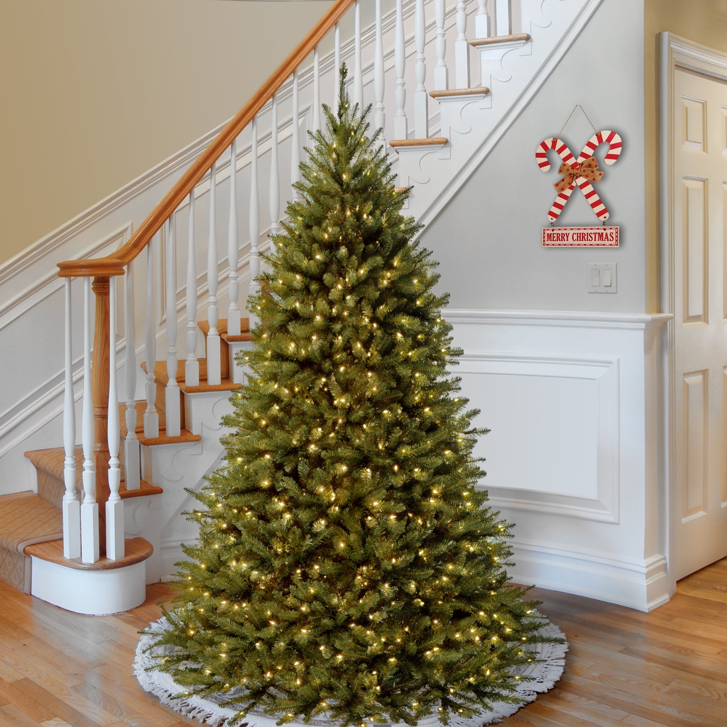 7.5 ft. Pre-Lit Kingswood Fir Tree with PowerConnect Dual Color LED Lights