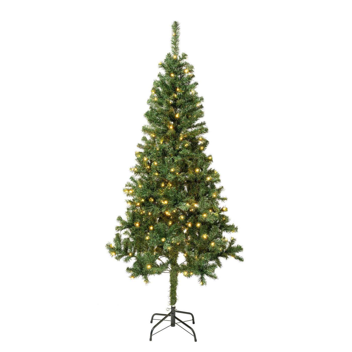 6 ft. Pre-Lit Linden Spruce Tree with Warm White LED Lights