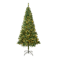 7.5 ft. Pre-Lit Linden Spruce Tree with Warm White LED Lights