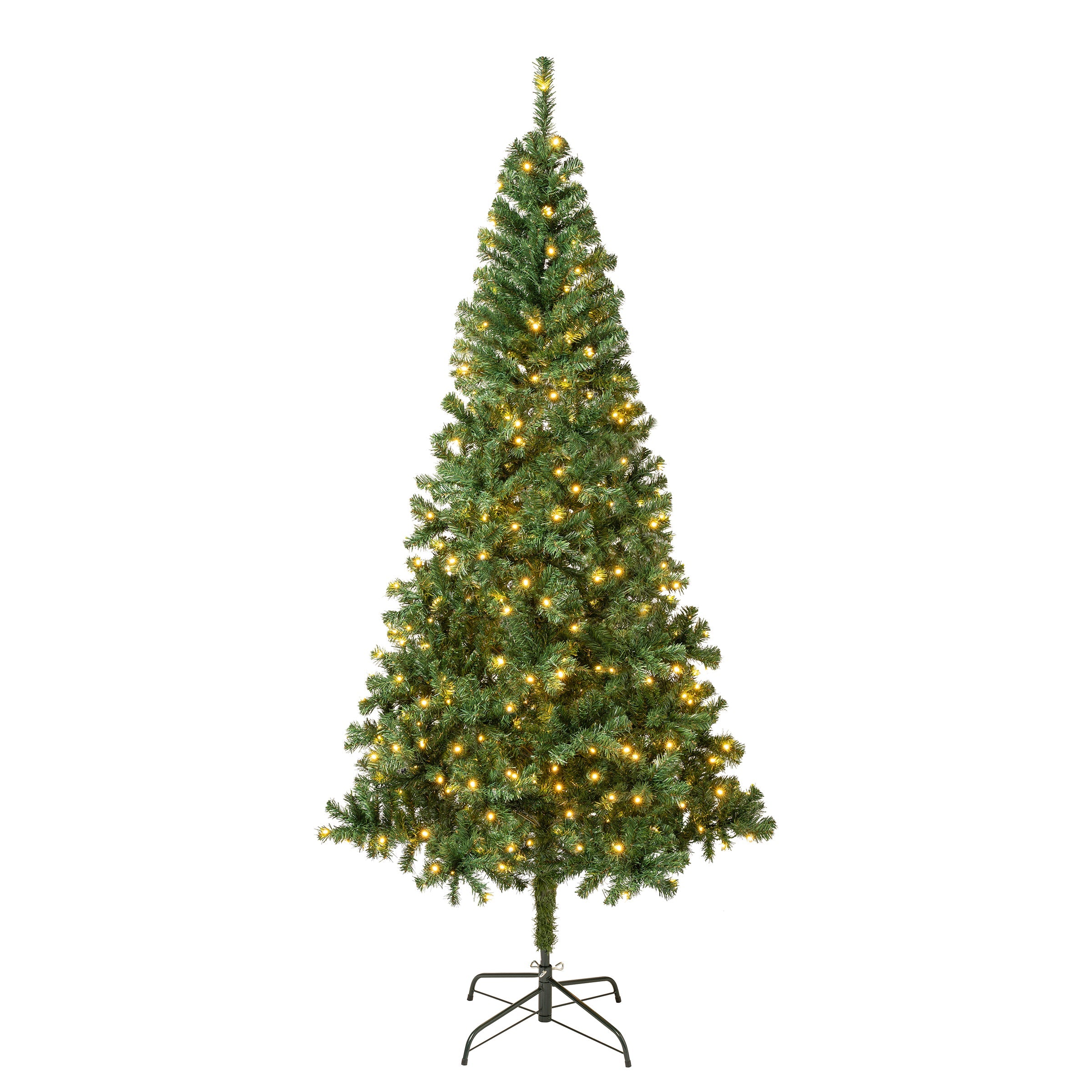 7.5 ft. Pre-Lit Linden Spruce Tree with Warm White LED Lights