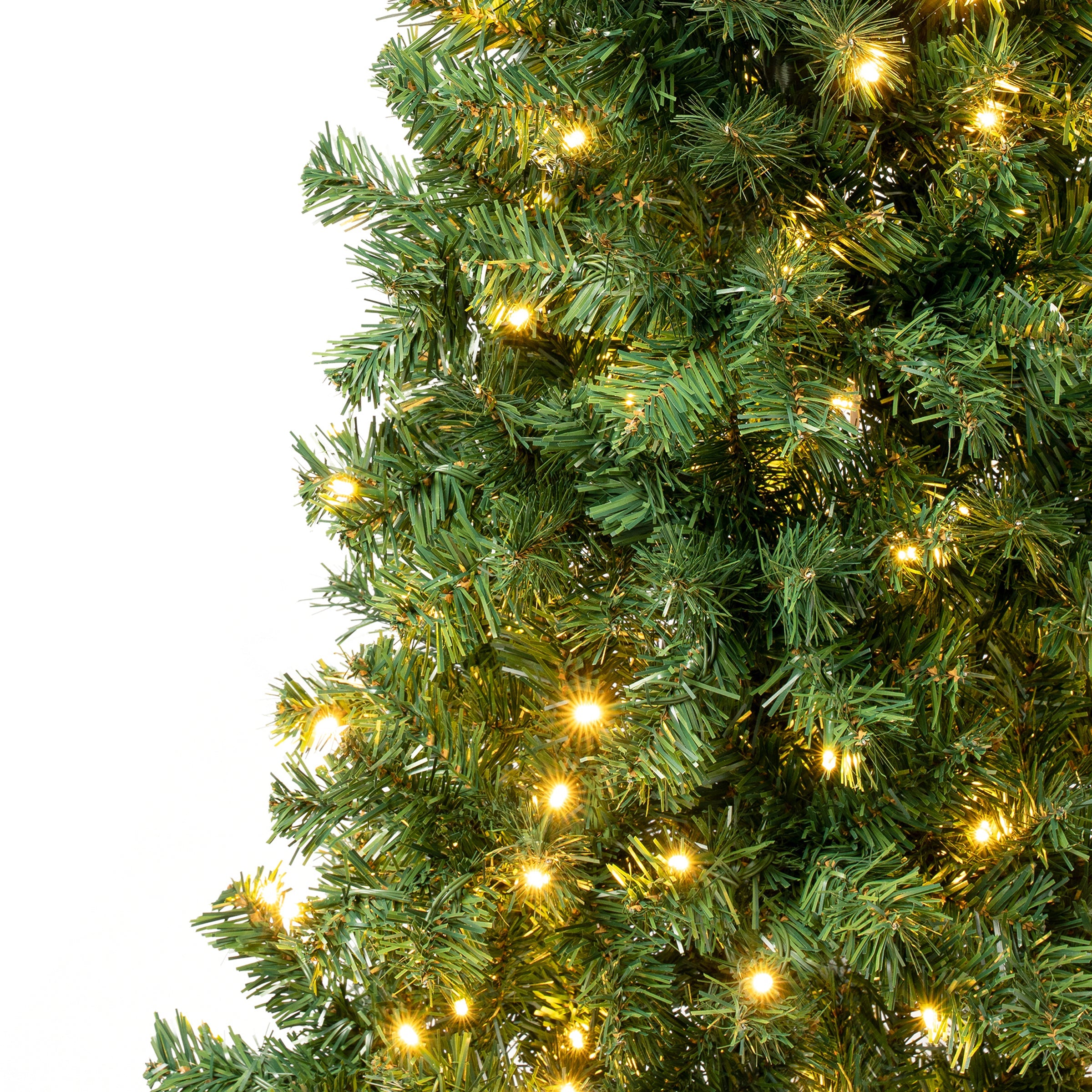 7.5 ft. Pre-Lit Linden Spruce Tree with Warm White LED Lights