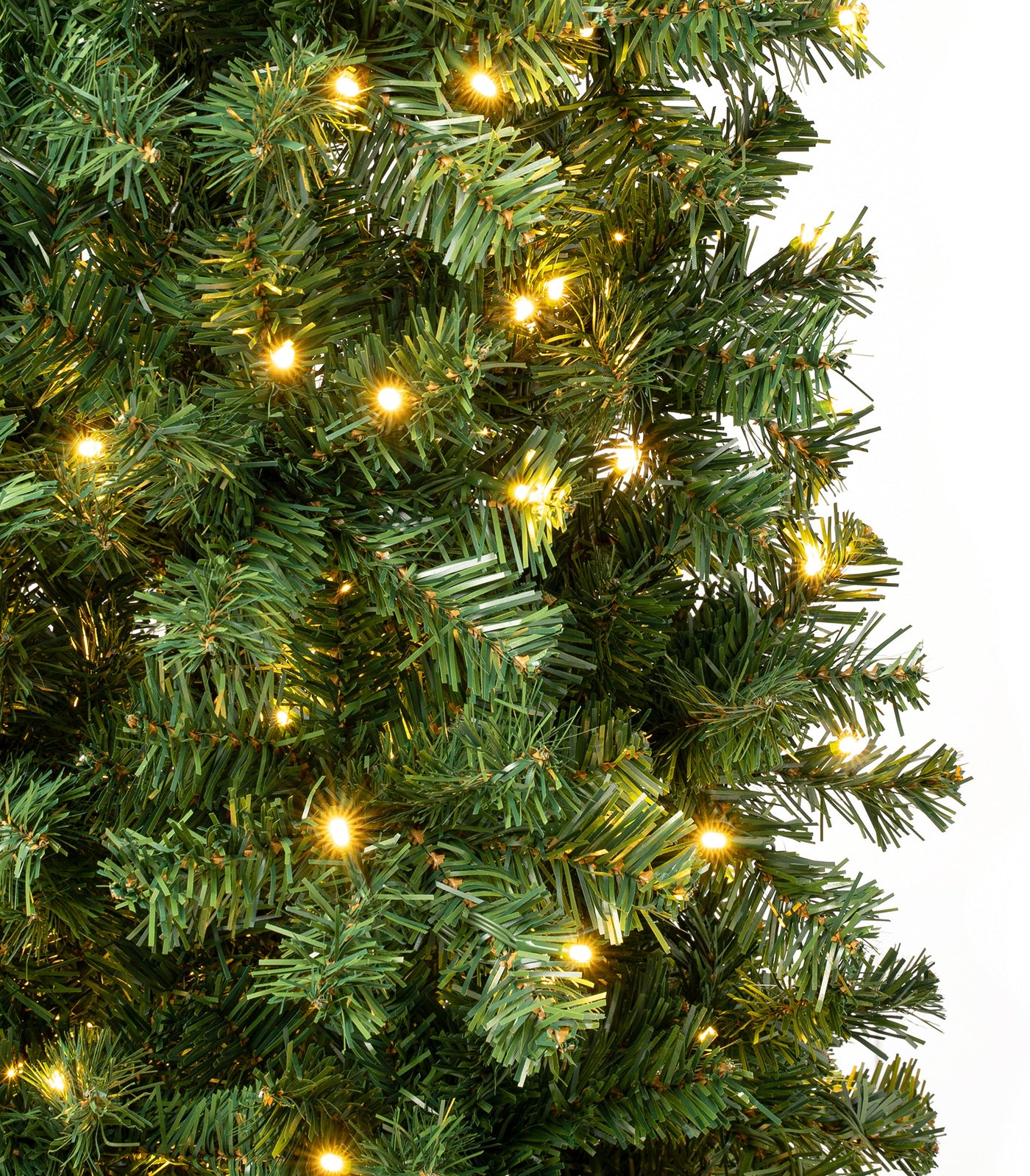 6 ft. Pre-Lit Linden Spruce Slim Tree with Warm White LED Lights