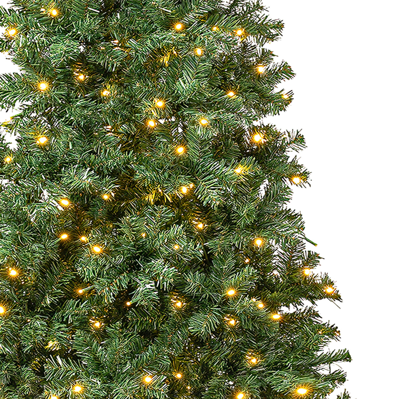 7.5 ft. Pre-Lit Linden Spruce Slim Tree with LED Lights
