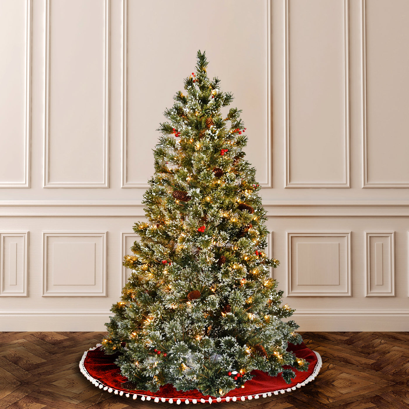 6 ft. Pre-Lit Cashmere Tree with Clear Lights