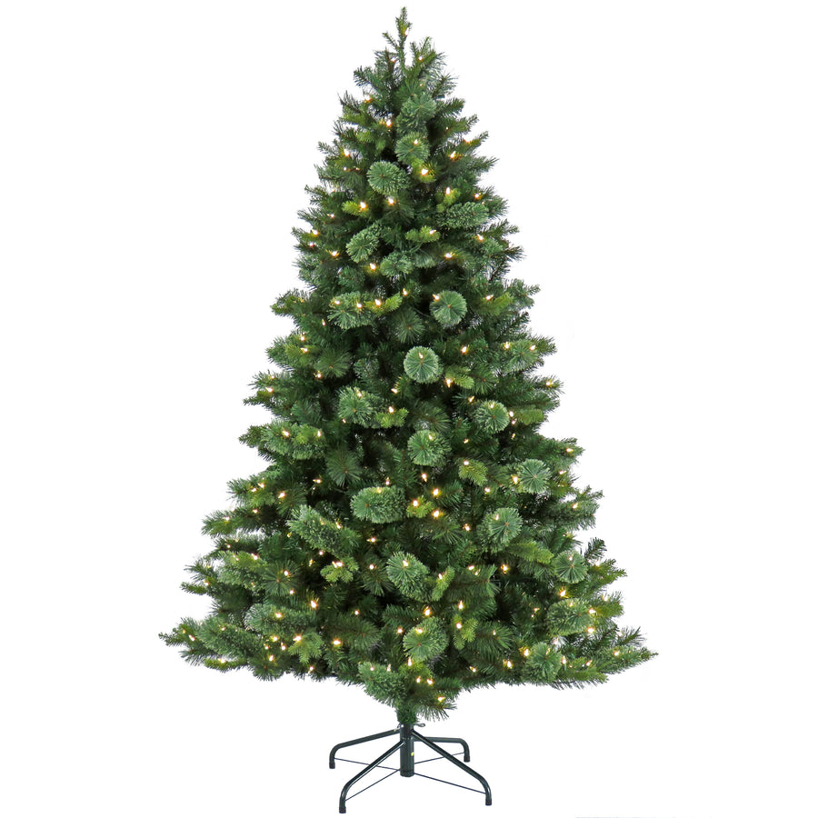 7 ft. Pre-Lit Montreal Pine Tree with LED Lights