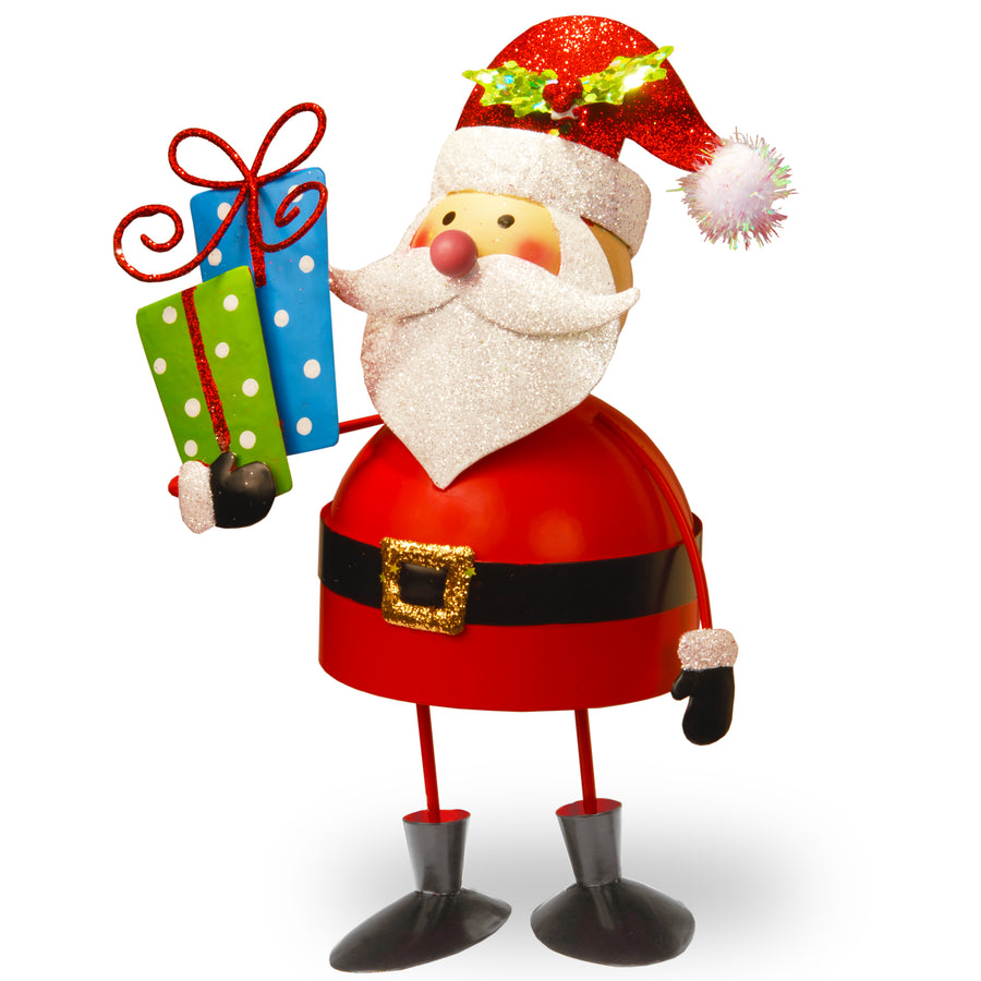 10" Metal Bobble Santa
