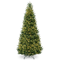 10 ft. Pre-Lit Natural Fraser Slim Fir Tree with Clear Lights