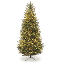 6.5 ft. Pre-Lit Natural Fraser Fir Slim Tree with Clear Lights