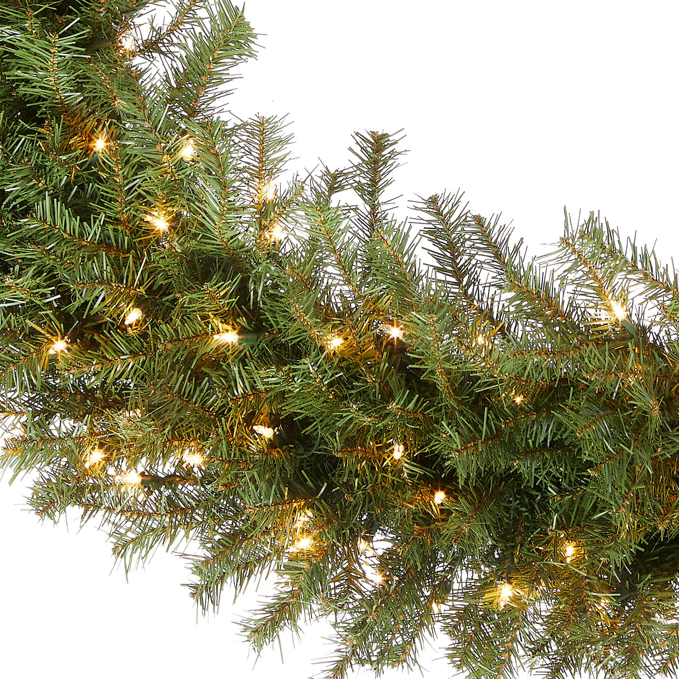 48 in. Pre-Lit Norwood Fir Wreath with Clear Lights