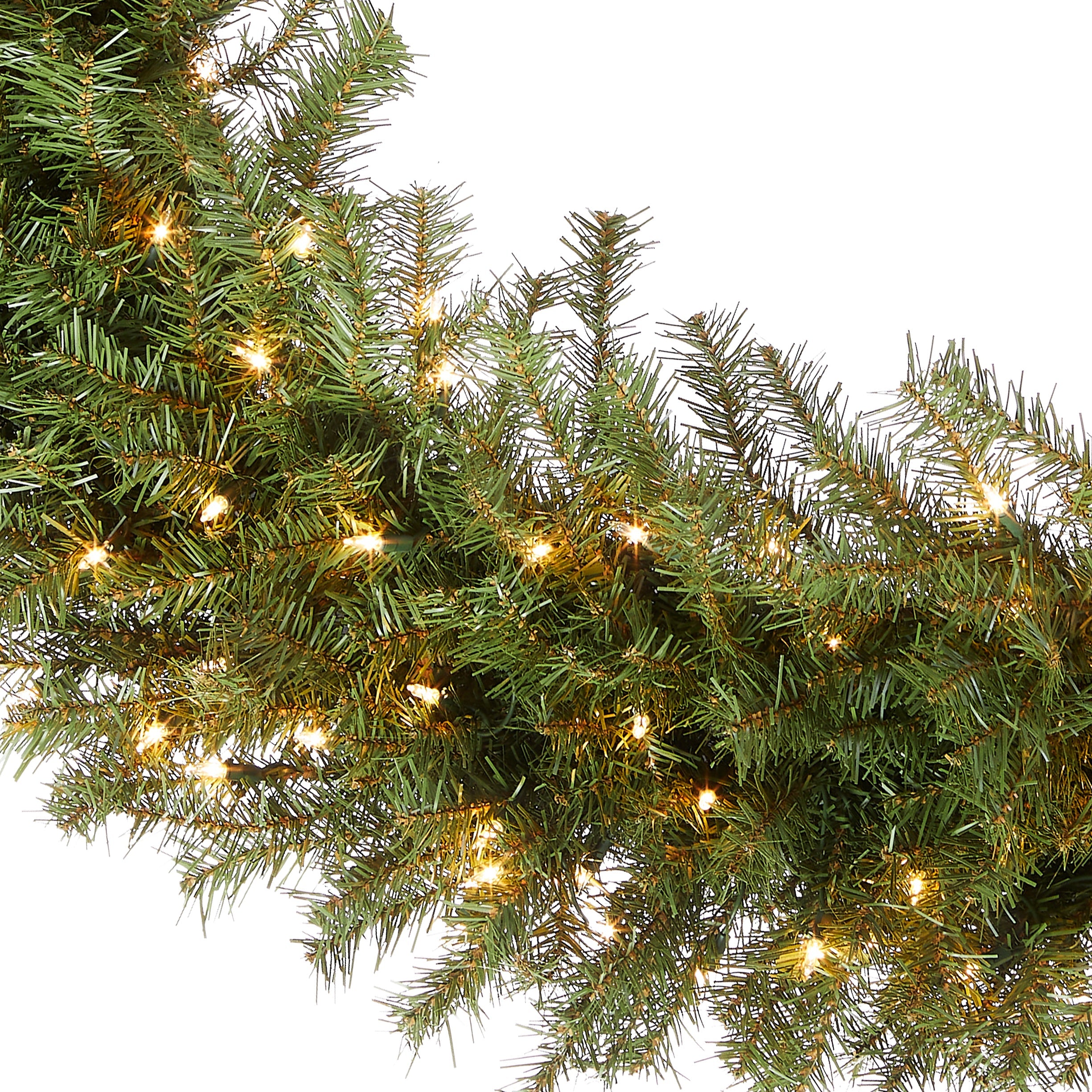 48 in. Pre-Lit Norwood Fir Wreath with Clear Lights