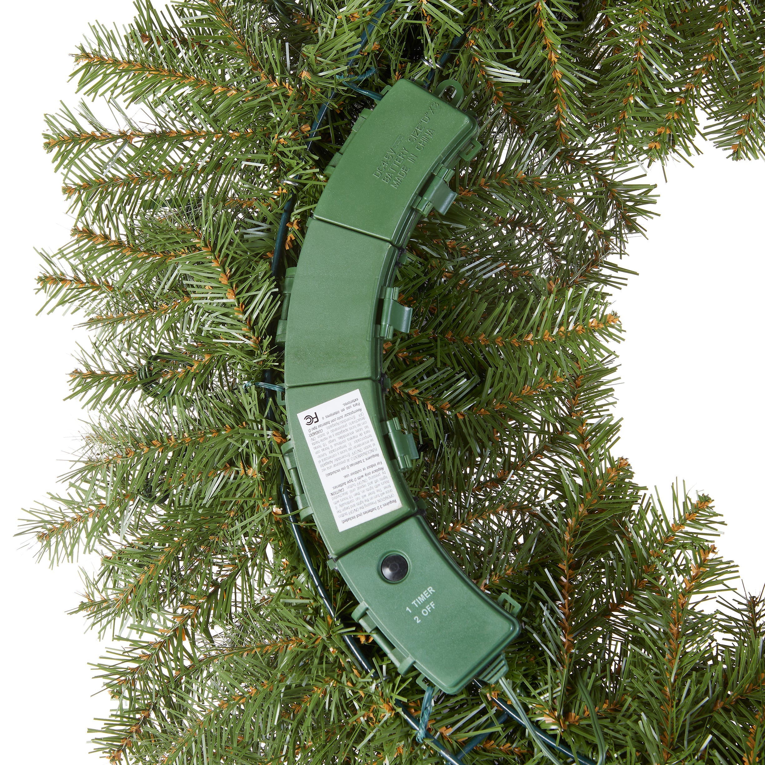 30 in. Pre-Lit Norwood Fir Wreath with LED Lights