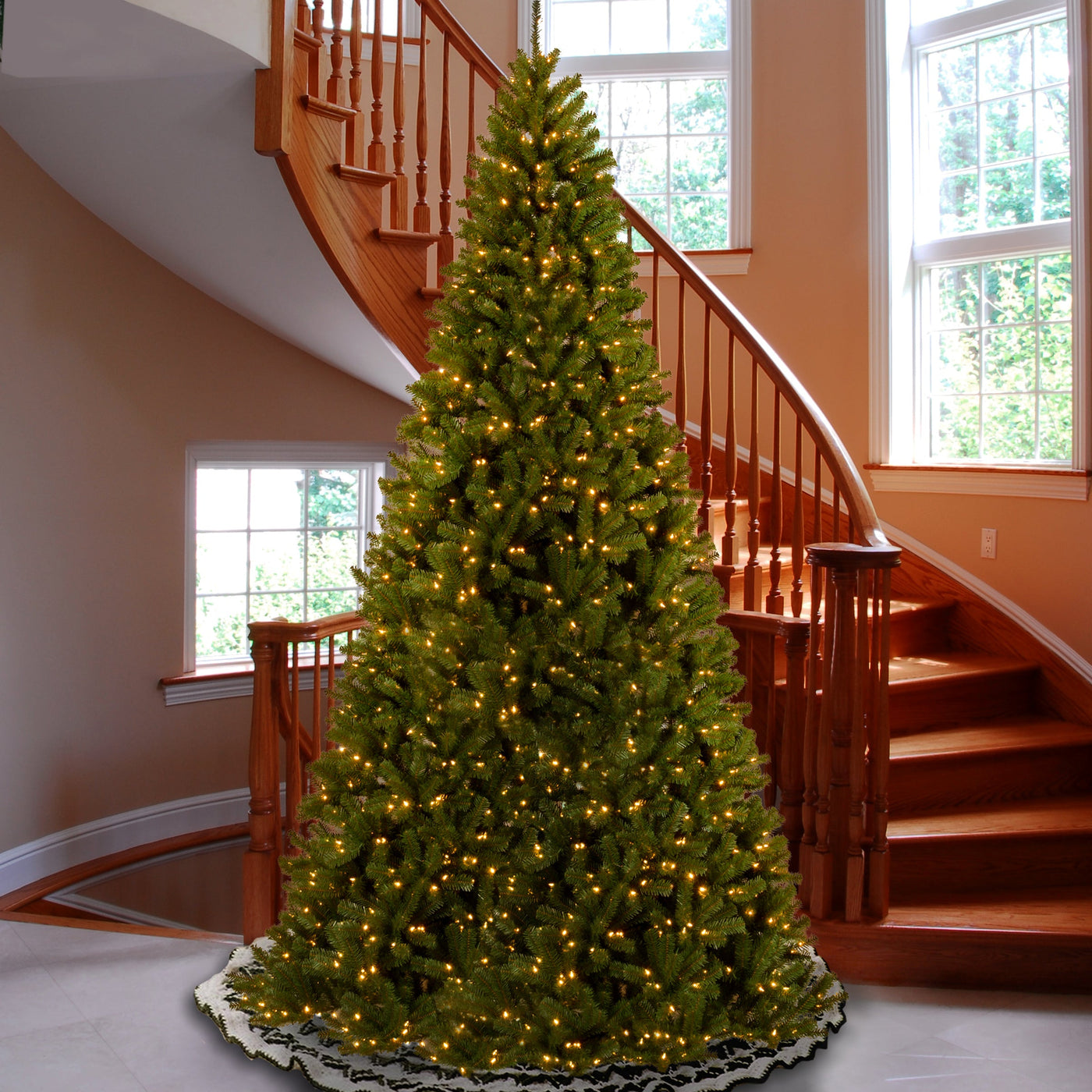 16 ft. Pre-Lit North Valley Spruce Tree with Clear Lights