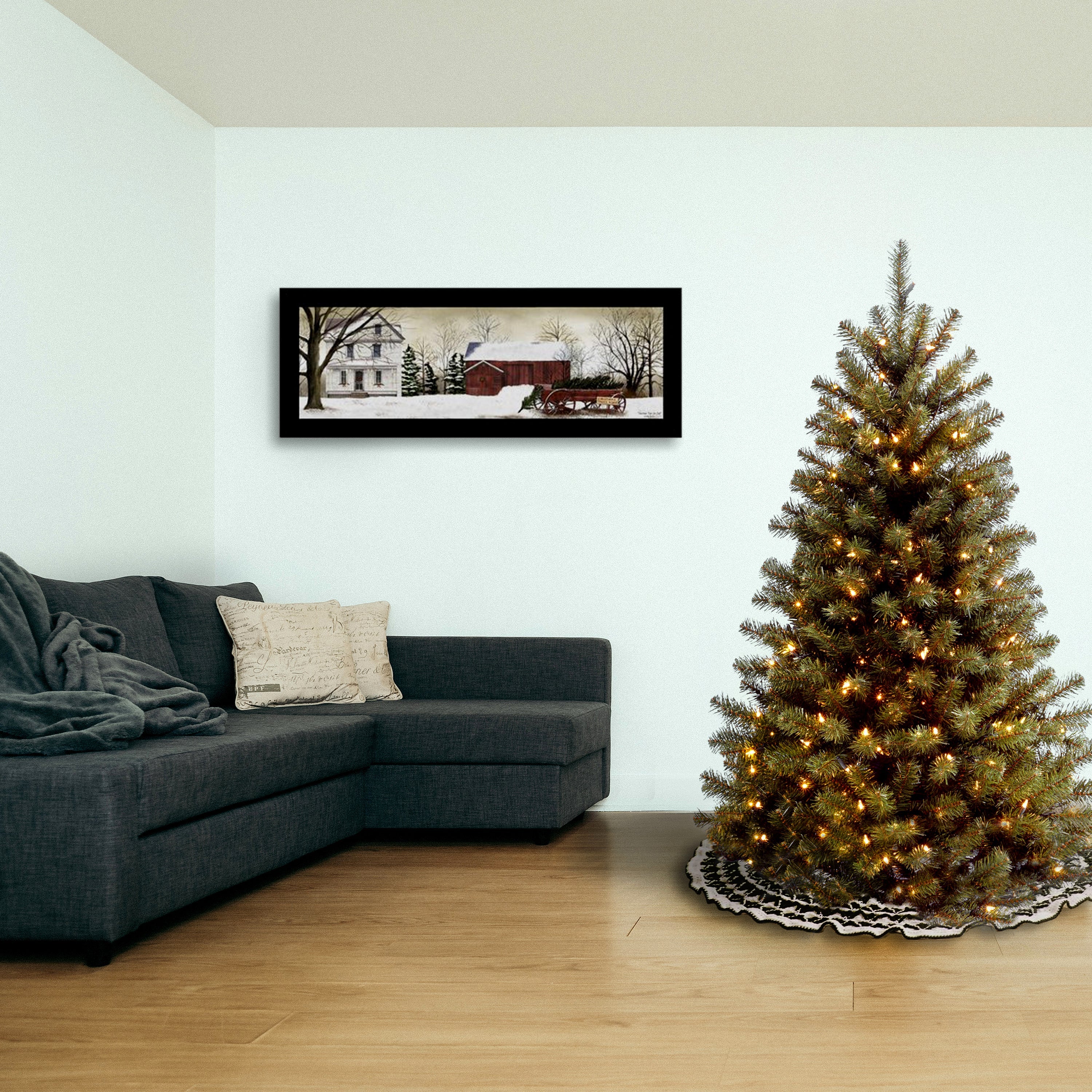 5 ft. Pre-Lit North Valley Spruce Tree with Clear Lights