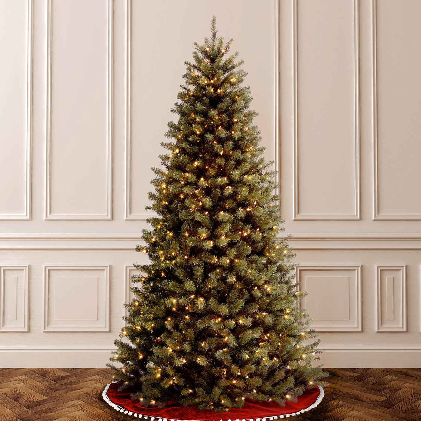 6.5 ft. Pre-Lit North Valley Spruce Tree with Clear Lights