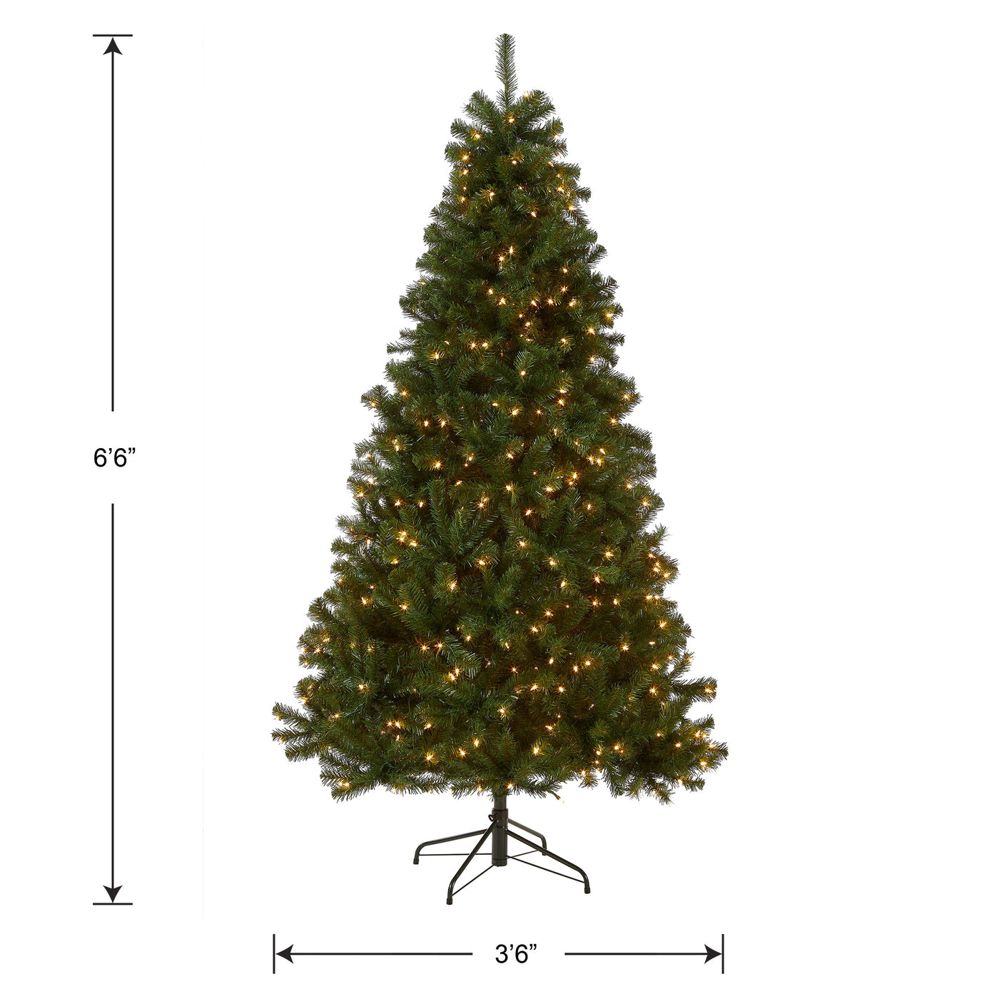 6.5 ft. Pre-Lit North Valley Spruce Tree with Clear Lights