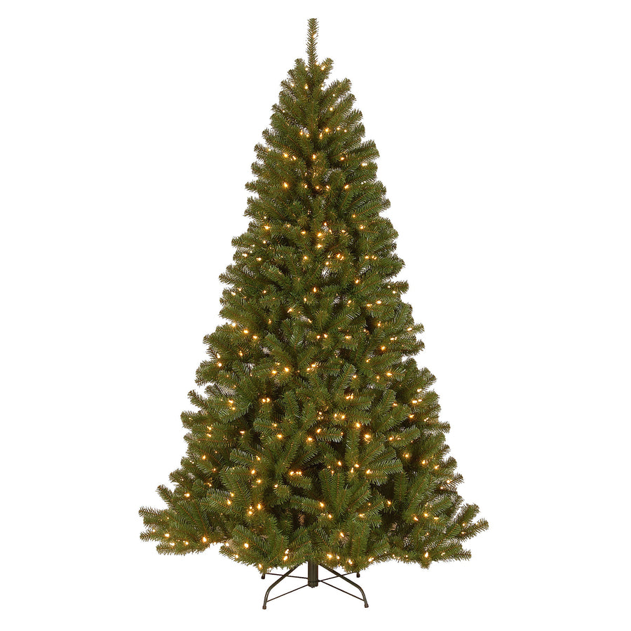 7.5 ft. Pre-Lit North Valley Spruce Tree with Clear Lights